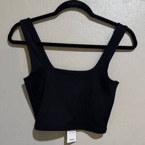 Express Black Ribbed Tank Top size small